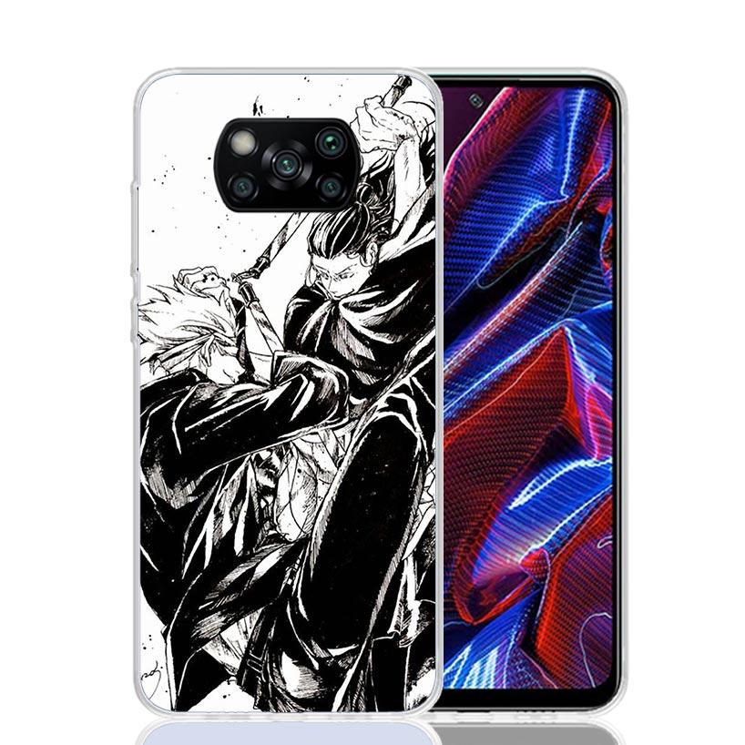 Кейс для телефона Kaisens Jujutsus Geto Suguru для Xiaomi Poco X3 Nfc X5 X6 X7 X4 Gt F7 Ultra F6 F5 Pro F4 F3 M5S M5 M4 M3 5G Tre