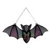 Bat Stained Glass Sun Catcher Translucent Acrylic Wall Art Light Hanging Decoration Handmade Catcher