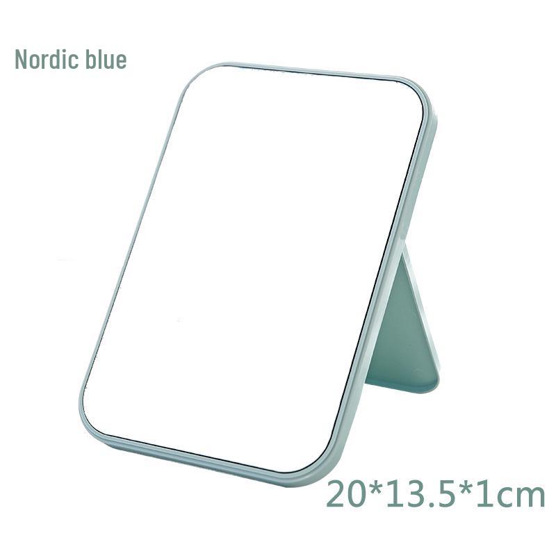 High-Definition Folding Square Makeup Mirror - Portable Single-Sided Desktop Vanity Mirror