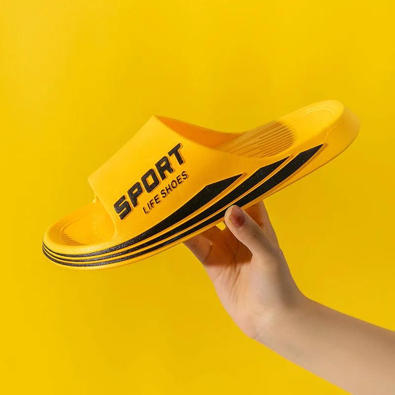 Men's Outdoor Slippers Thick Sole Non-slip Women Household Flip Flops Fashion Trend Cool Men Casual Slippers Breathable