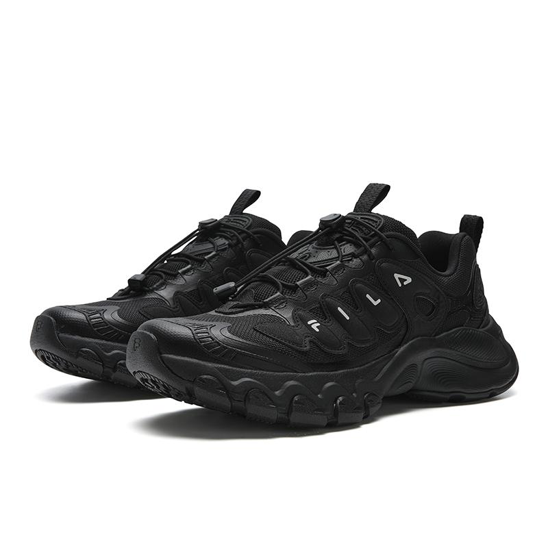 Fila TRUFFLE Амортизирующие Устойчивые к истиранию Легкие Увеличивающие рост Низкие Массивные Кроссовки Мужские Черные F12M611104FBK
