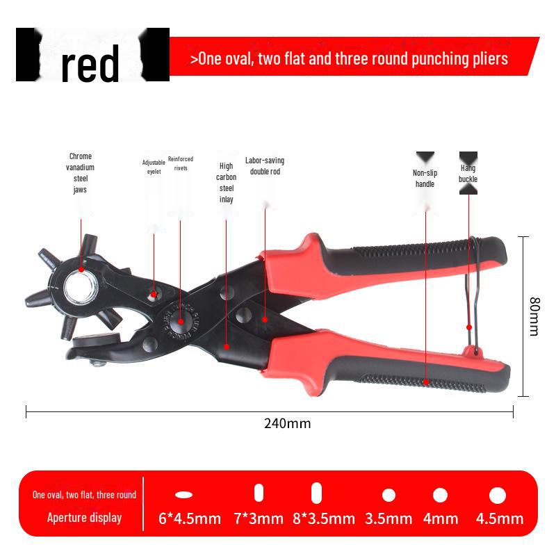 Multifunctional Belt Hole Punch Tool