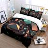 Iridescent Teal Brown Crystal Gem Duvet Cover Set, 3D Geometric Stone Bedding Includes 1 Duvet Cover And 2 Pillowcase, Gift