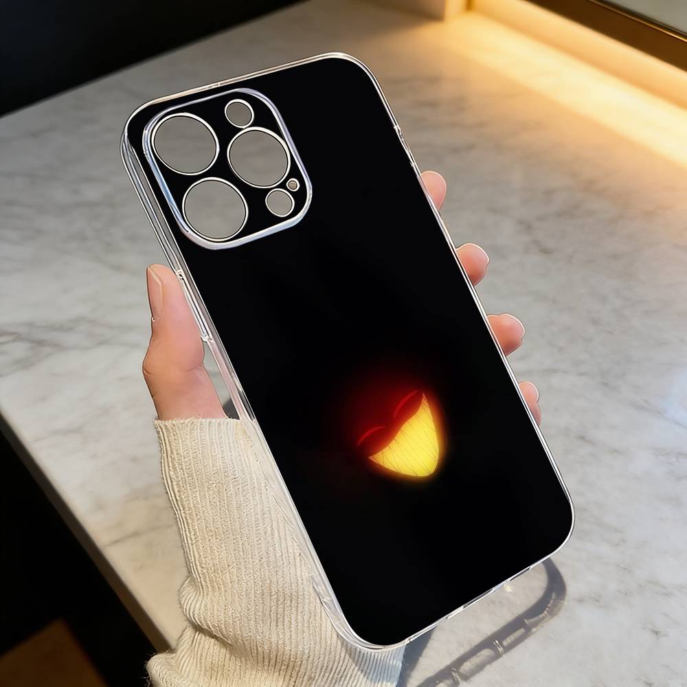 Чехол для телефона PC-Hazbin H-Hotel Alastor для iPhone 17 16 15 14 13 12 11 Mini Pro Max Plus Прозрачная крышка