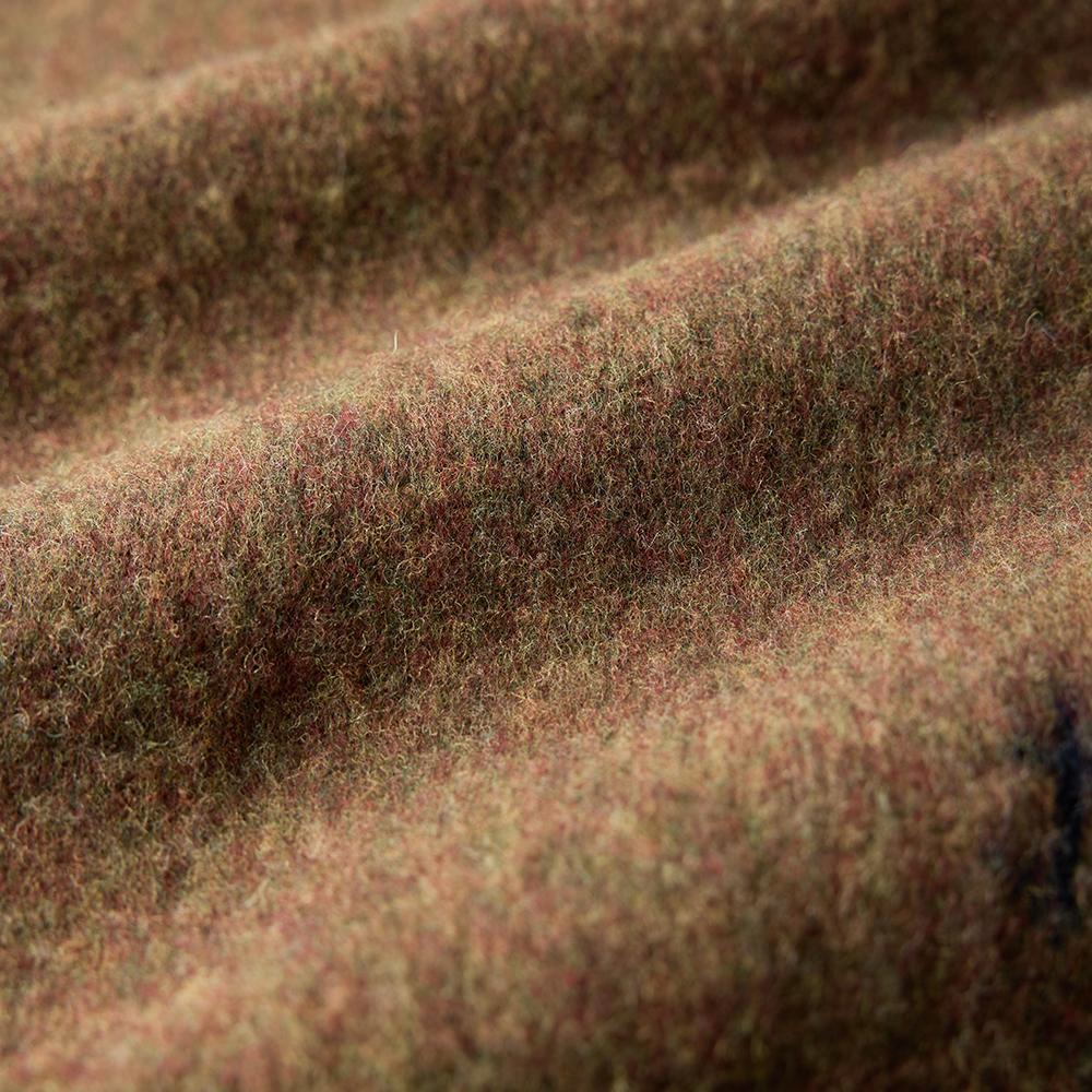 Жилет Guernsey Woollens из шерсти Шетландских островов с V-образным вырезом - Коричневый с начесом