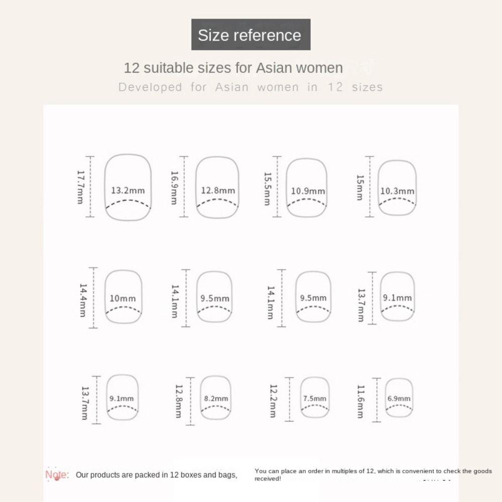 Short Round False Nails Aurora Borealis Nail Tips Fashion Fake Nails for DIY