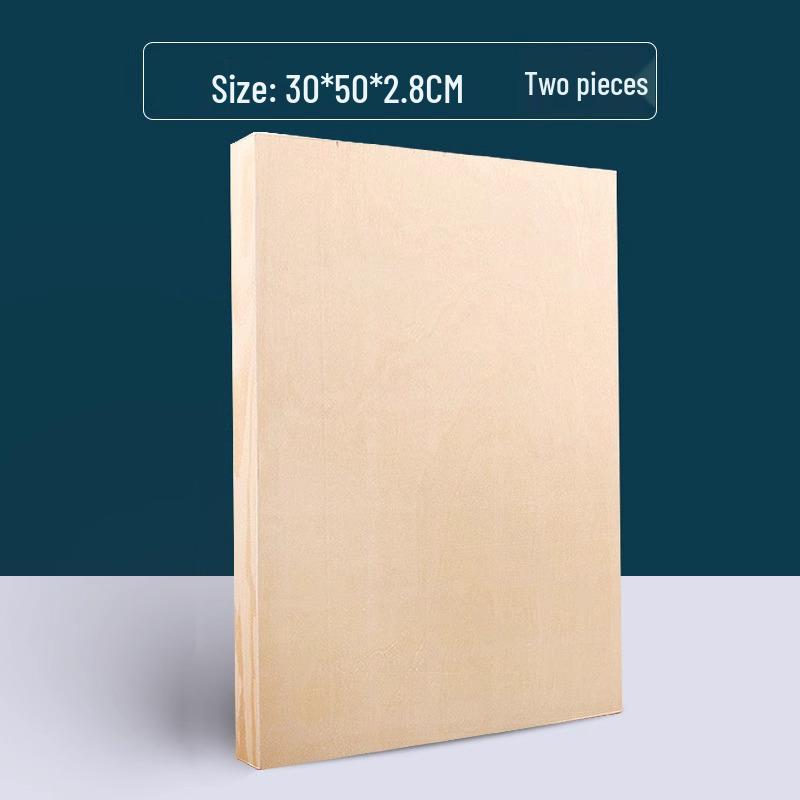 Carbonized Pine Oil Painting Frame Board - Acrylic Powder, No Frame Needed, Retro DIY Solid Wood.