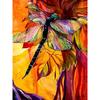 Full 5D Diy Daimond Painting Cross-stitch Colorful Dragonfly Diamond Embroidery Diamant