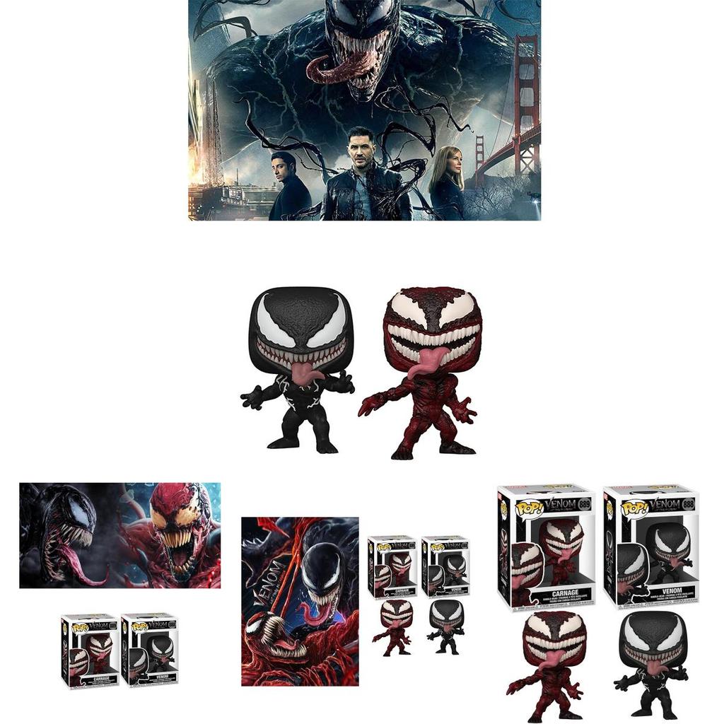 Venom Pop Carnage Vinyl Action Figure Singular Exclusive Rare Collectible Model Toy