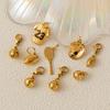 Stainless steel sports series pendant, racket, football basketball, rugby, sports jersey pendant, gold-plated color retention