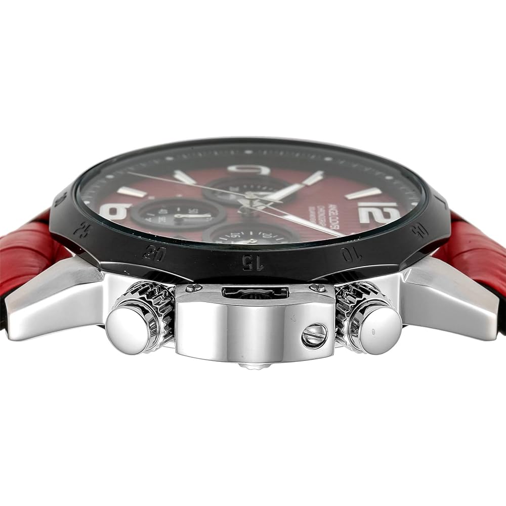 Мужские часы Angel Clover Timecraft Solar NTS45SRE-RE Красные
