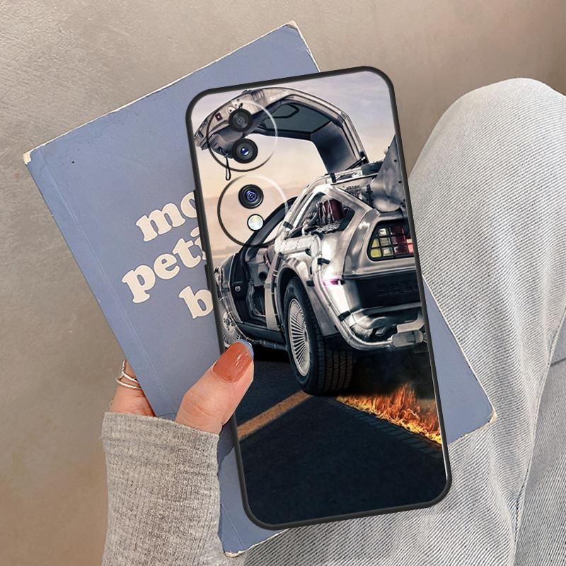 Back to the Future DeLorean Case For Honor Magic 5 6 7 8 Pro Cover For Honor 200 400 Lite 50 70 90 X8a X8b X9a X9b X9c