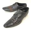Italy Made//Leather Long Nose Plain Toe Shoes/6.5/25.0-25.5/Brown/BROWN/Business Dress Shoes(USED)
