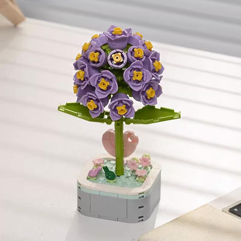 Lego-Compatible Succulent Potted Flower Building Blocks - Gifts for Children and Lovers