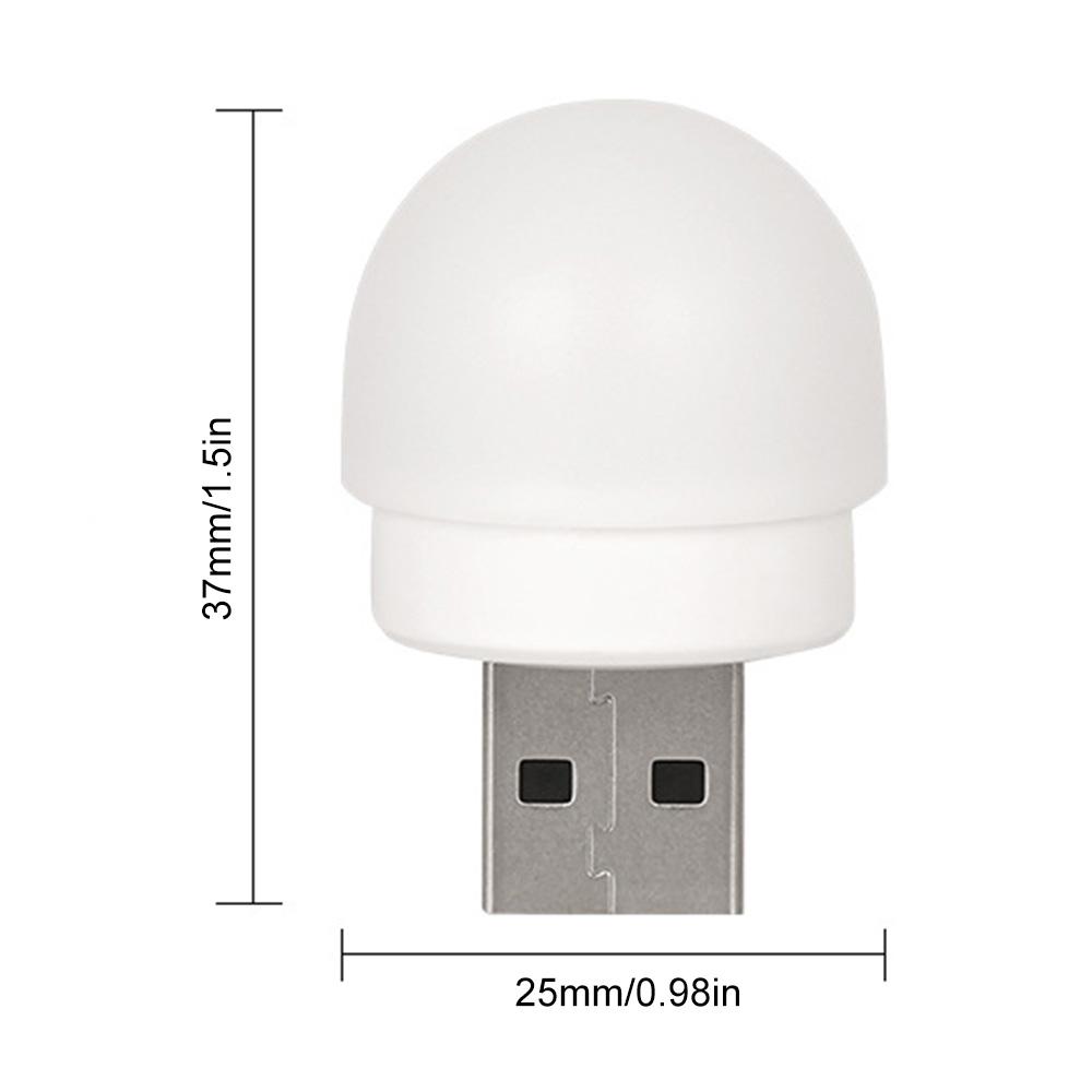 5 шт., USB-ночник, светодиодный ночник, USB-разъем, лампа для зарядки аккумулятора, USB-подсветка для книг, маленькие круглые лампы для защиты глаз для чтения
