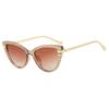 Ins New Luxury Cat Eye Gradient Women Sunglasses  Personality Color Matching Frame Design High Quality Men Uv400