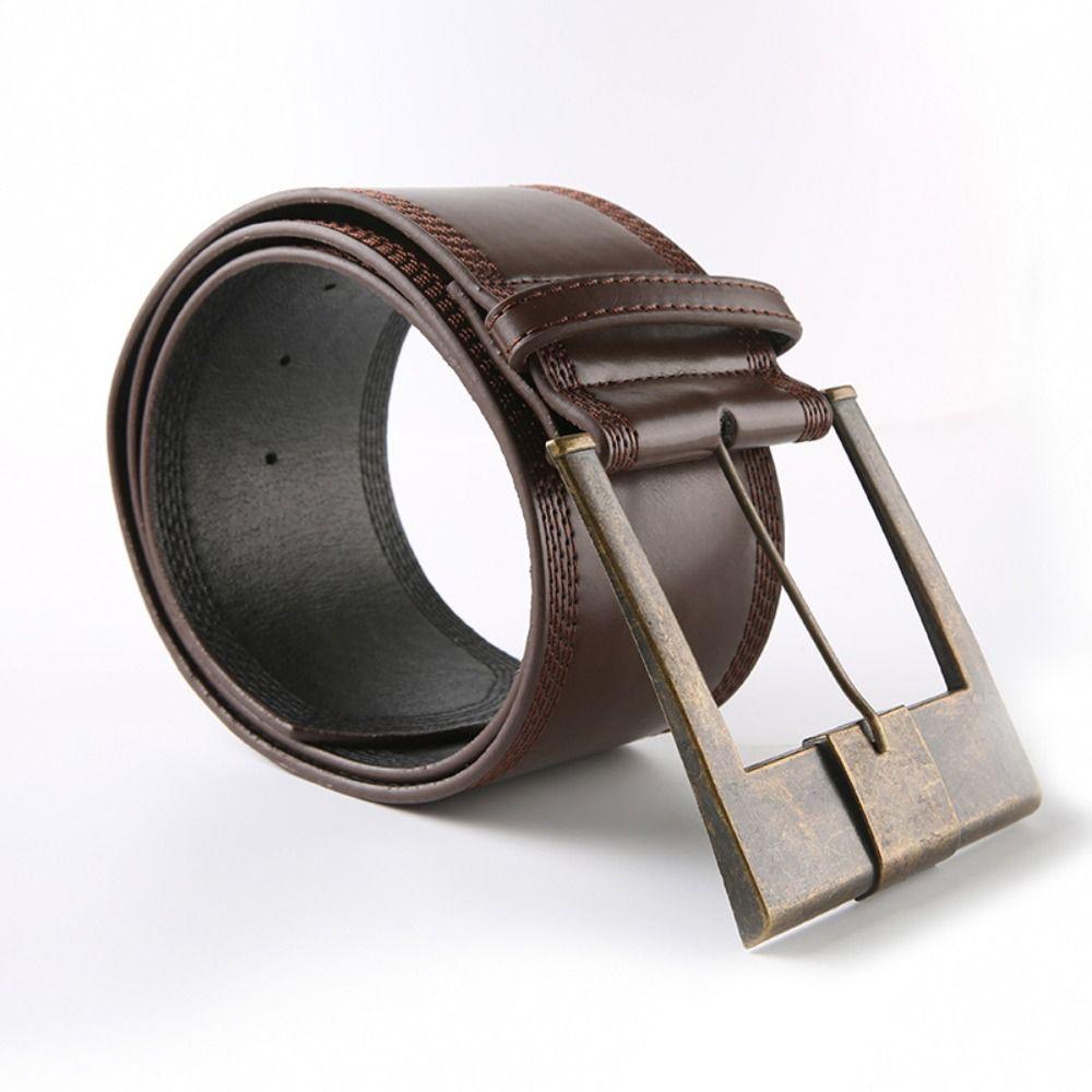 Универсальный кожаный широкий ремень Роскошный дизайн Гранж кушаки Пояс Ретро пряжка-гвоздик Пояс Подарки
