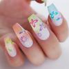 30 Sheets/Set 3D Glow In The Dark Neon Nail Stickers Glittery Glossy Self-Adhesive Nail Decorations With Butterfly Love Heart