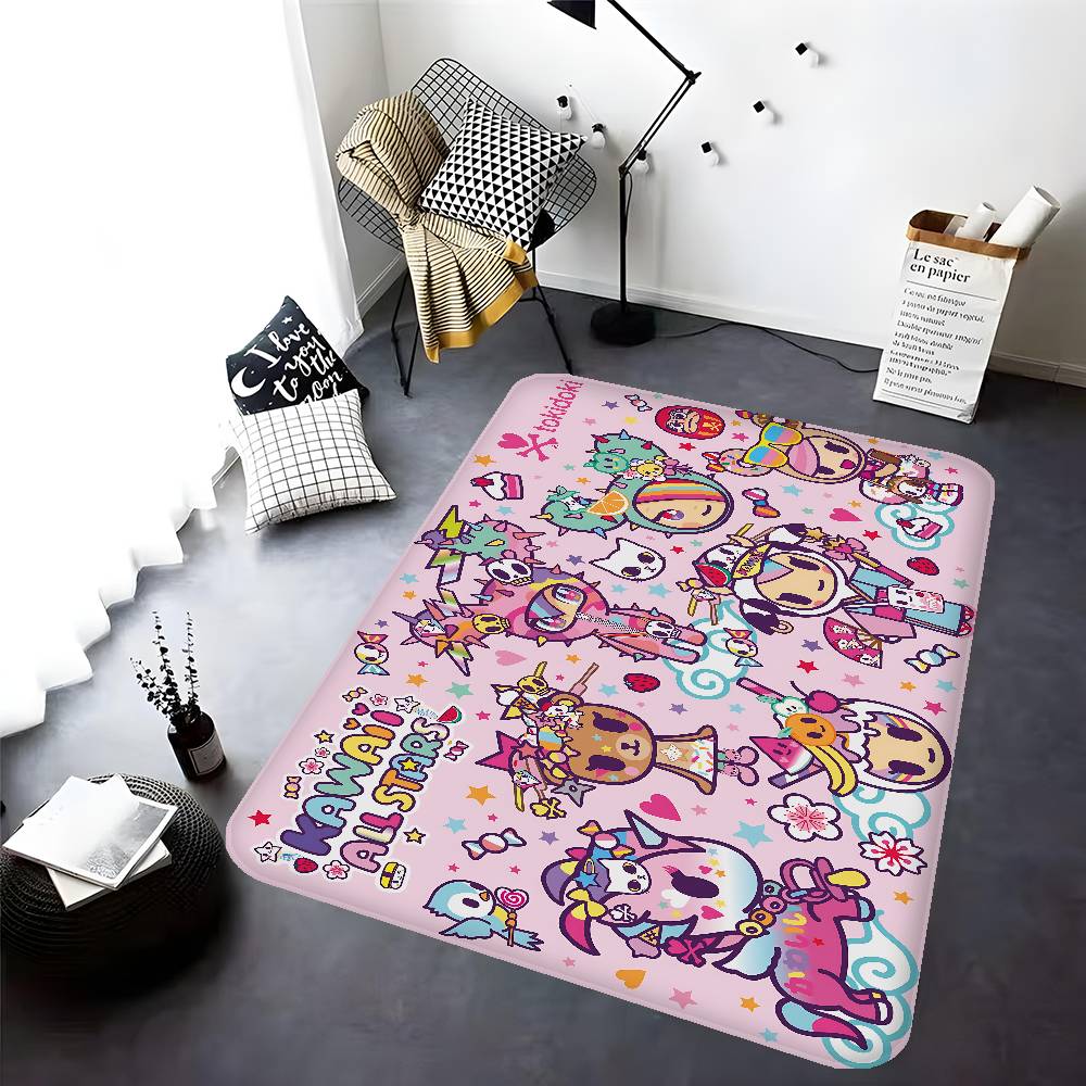 Cartoon T-Tokidoki Floor Mat Rectangle Anti-slip Home Soft Badmat Front Door Indoor Outdoor Mat Hotel Decor Mat