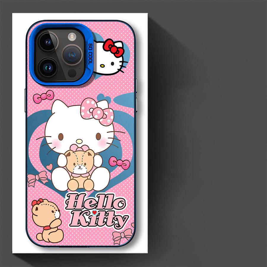 Phone Case for iPhone 14 15 16 Plus 11 12 13 Pro Max 17 Air 16e Soft Cover Cartoon Hello Kitty Cinnamoroll