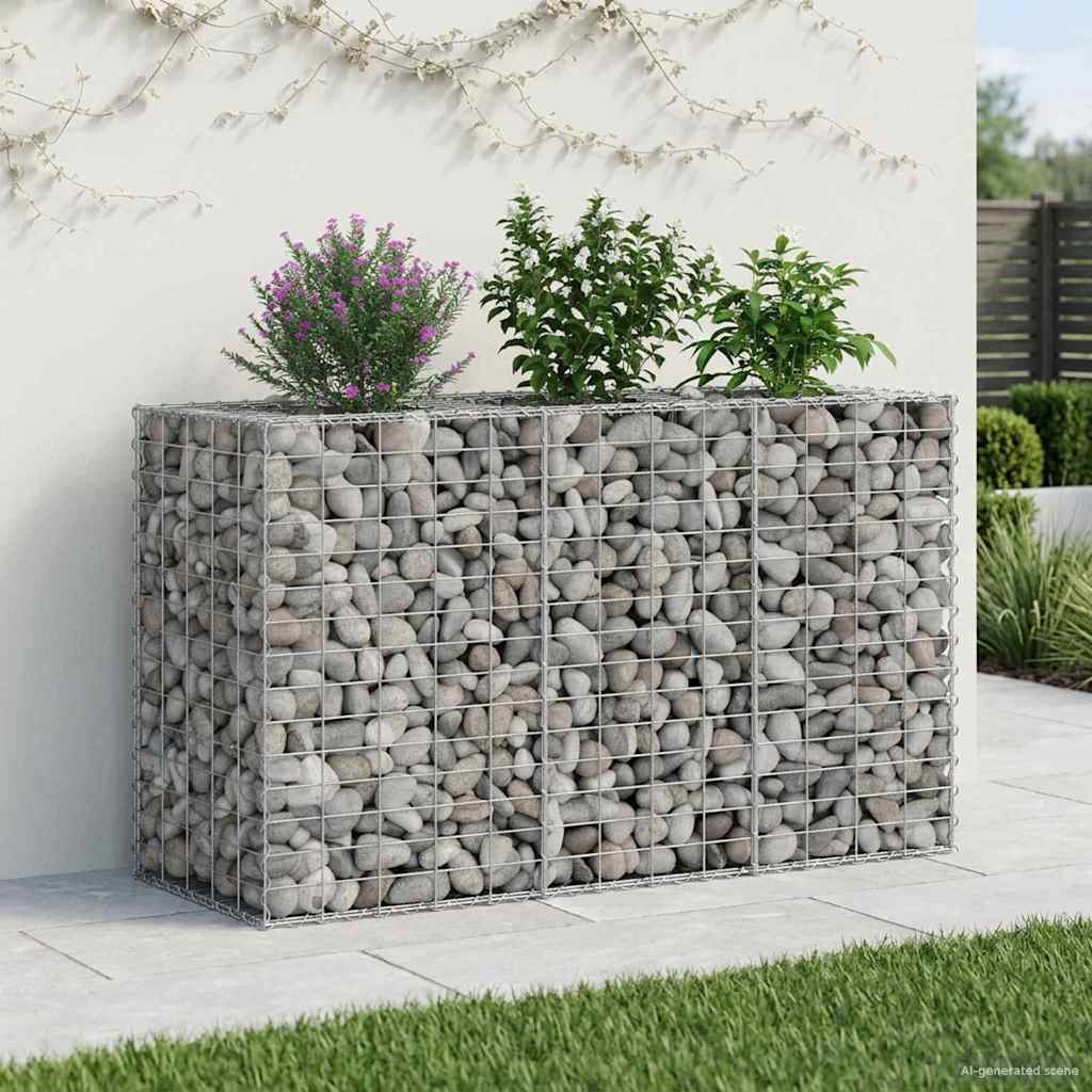 Gabion Raised Bed Silver