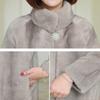 Fur Imitation Mink Fur Coat Female Hooded Middle-aged Mother Imitation Mink Fur Coat