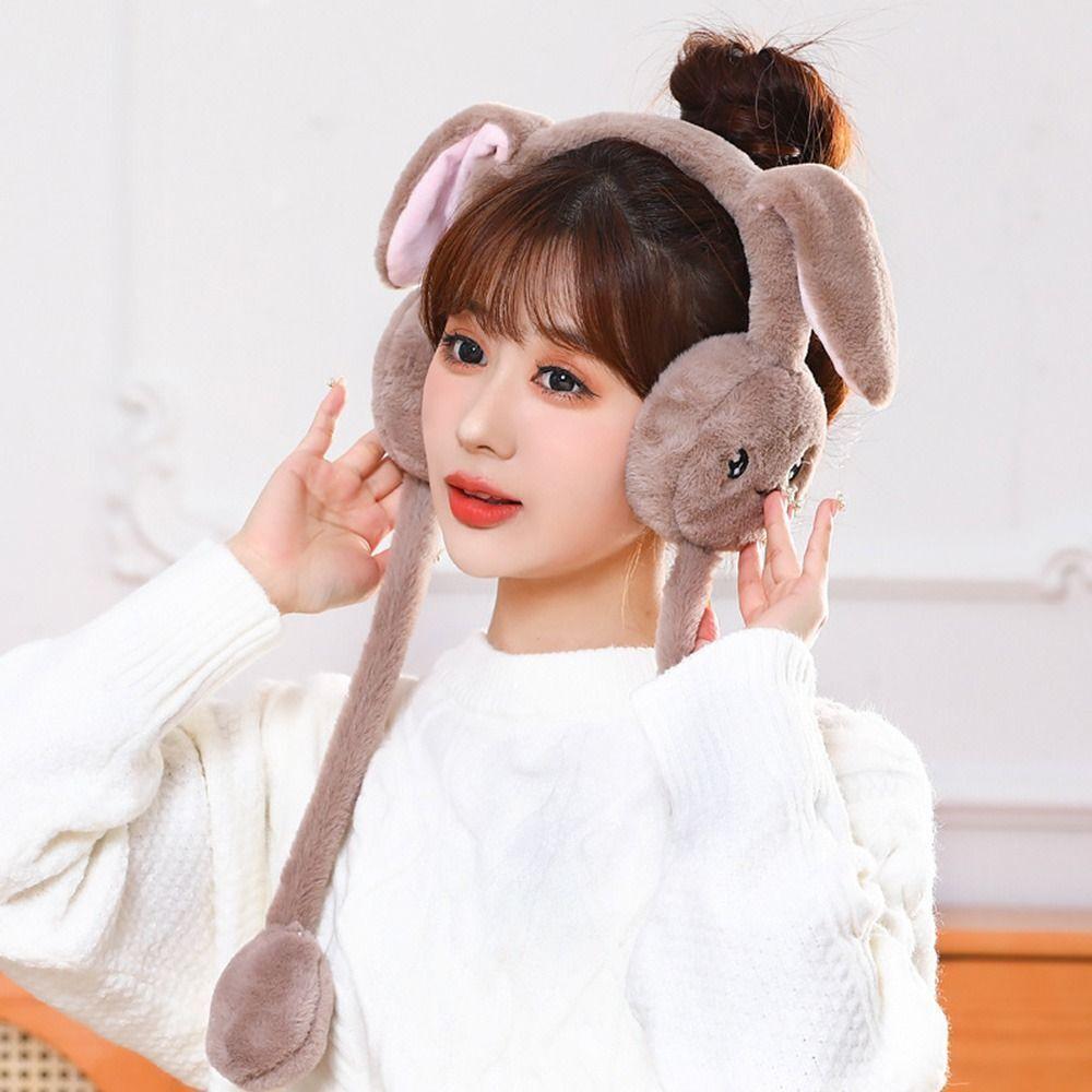Шапки Moving Rabbit Eararmuffs Ear Protection Ear Warmers Winter Plush Ear Muffs
