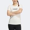 Adidas Neo Solid Color Logo Print Sports T Shirt Women Tops White HE4526