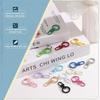 30pcs Lobster Claw Fastener Keychain Swivel Trigger Clips Zinc Alloy Colorful Key Chain Clips Snap Hook Jump Flat Split Ring DIY Craft Jewelry Making