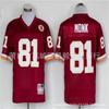 Mens Vintage Washington Commanders Football Jersey Retro NFL Style Rugby Uniform Fan Wear