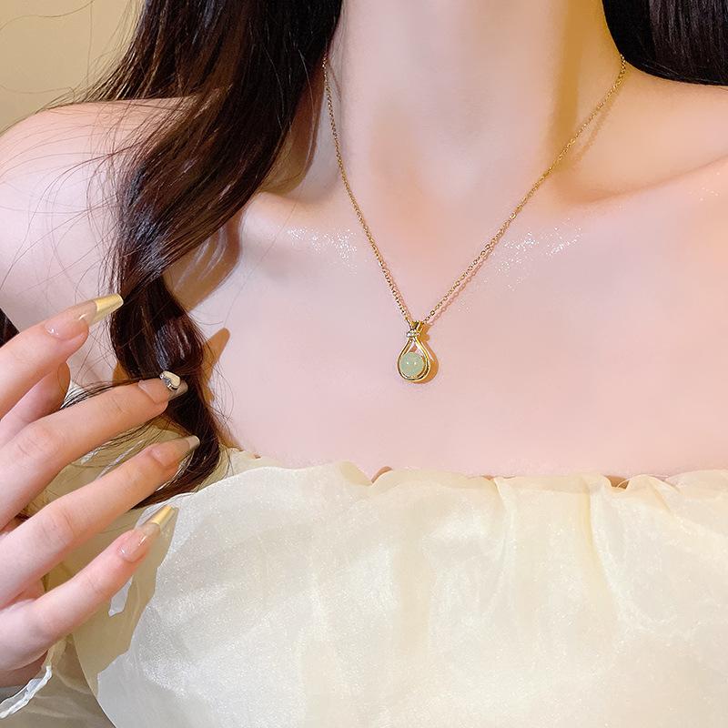 Новое китайское дзен этническое ожерелье с бабочкой женское с высоким чувством ретро ключичная цепочка цепочка для свитера аксессуары