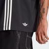 Adidas Рубашка Originals Clover Hack с тремя полосками, цветными блоками, свободный крой, мужские топы с короткими рукавами, черные HZ0720