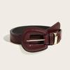 Retro Melad Style Leather Belt For Women With Slimming Design For Casual Wear