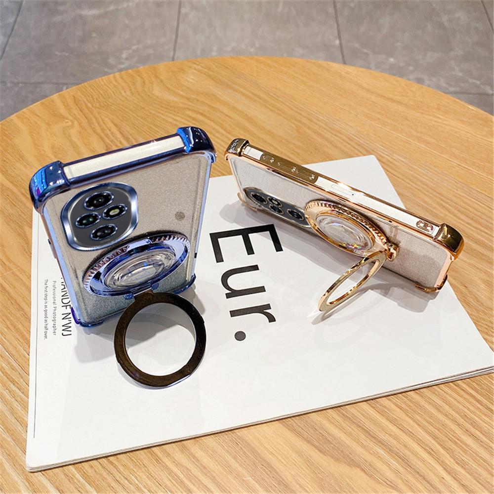 Магнитная подставка-перетекающий песок Чехол для телефона для Honor 200 100 90 80 70 60 50 Pro Градиент Глиттер Ударопрочный Мягкий Силиконовый Чехол-подставка