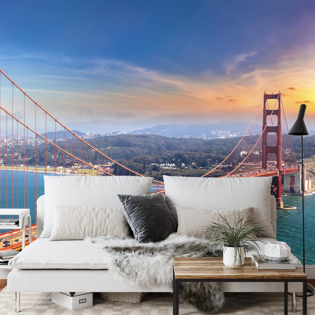 Photomural Golden Gate Bridge In San Francisco Smooth Vinyl 180x120