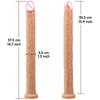 40CM Long Dildo Realistic Snake Shape Single Layer Silicone Big Penis Soft Anal Sex Toy Suction Cup Dick for Women G-spot Orgas