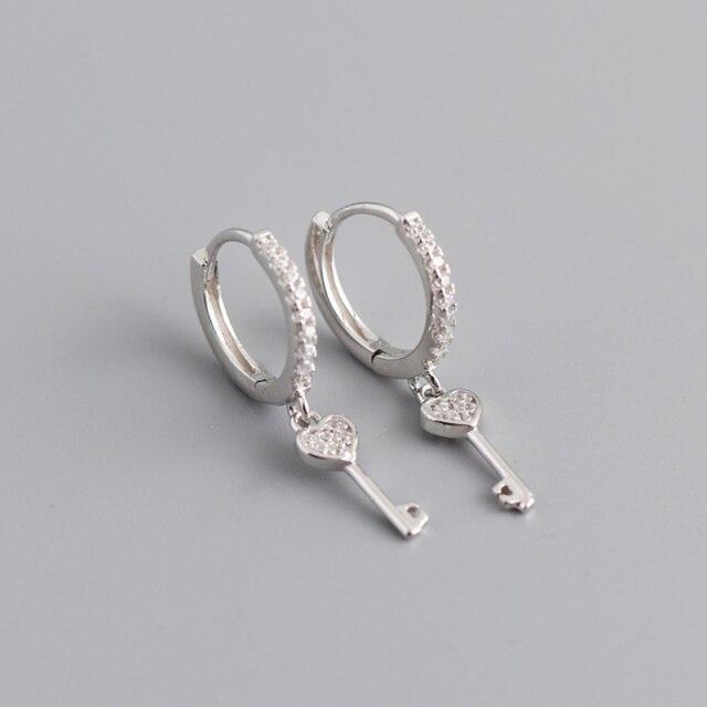 100% 925 пробы серебро маленькие круглые золотые молнии циркониевые серьги-кольца клипсы для женщин Pendientes геометрические