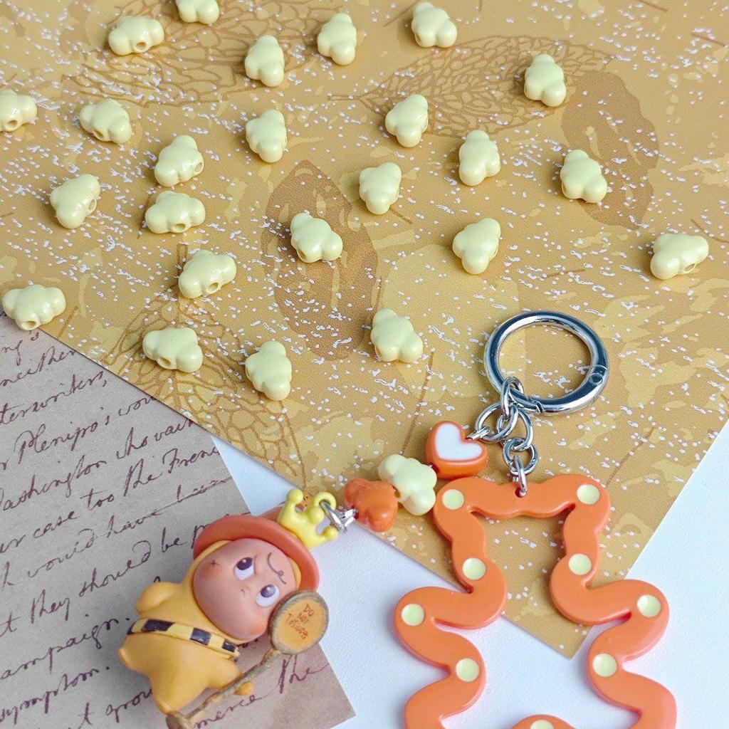 Маленькие акриловые бусины в форме облака и сердца для DIY-украшений и подвесок