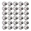 30pcs Cloth Patches Embroidered Iron On Sew On Sheep Shape Clothing Appliques for Jacket Vests Hats Bags