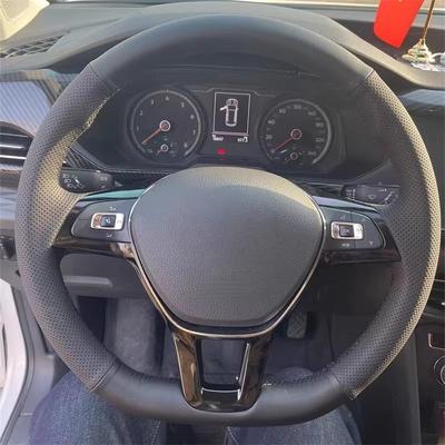 Чехол на руль автомобиля для Volkswagen VW Golf 7 Mk7 Touran Up Новый Polo Jetta Passat B8 Tiguan Аксессуары Искусственная кожа