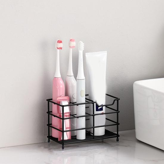 Держатель для зубных щеток Настольный Настенный Подставка для зубной пасты Нескользящий Многофункциональный Нержавеющий