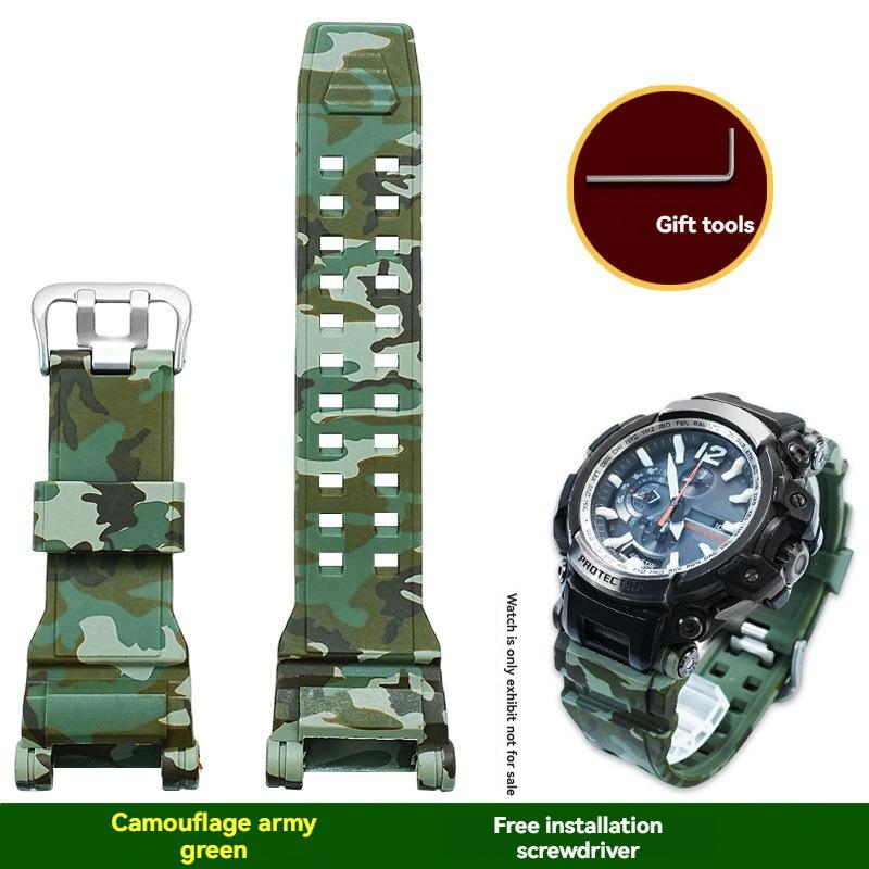 GPW 2000 Мягкий силиконовый ремешок из смолы Для Casio G-Shock Master 5502 Air GPW-2000 ремешок для часов водонепроницаемый сменный браслет
