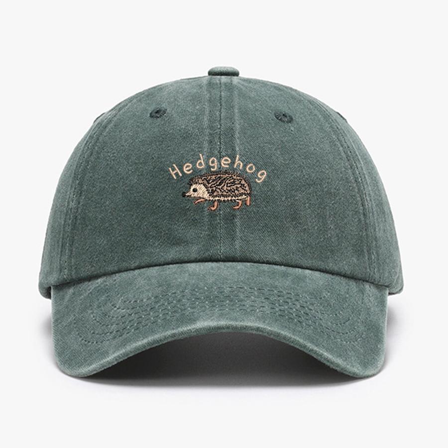 Mini Hedgehog Embroidery cotton Baseball caps for Unisex Women Washed vintage Hat Sports Fishing trucker Summer Autumn Peaked cap