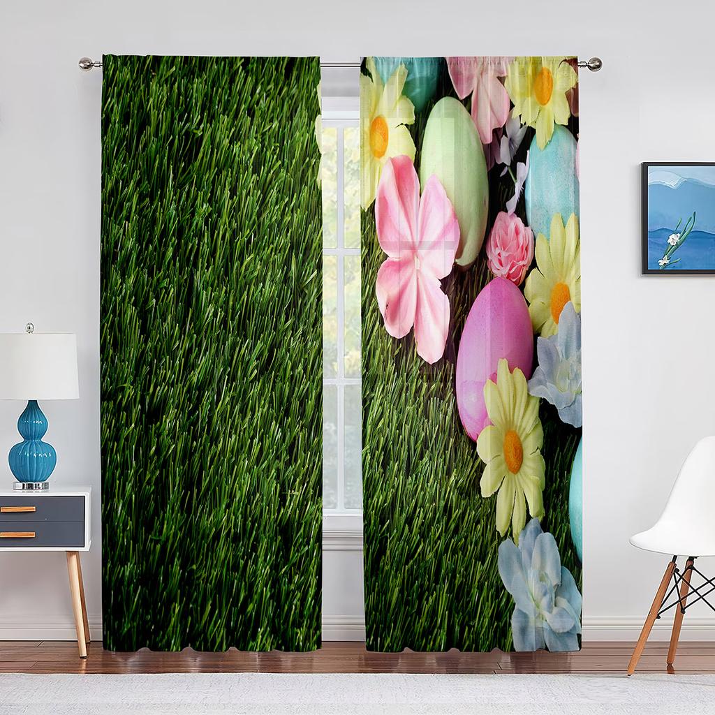 Весенняя розовая прозрачная вуаль с цветочным принтом, занавеска для гостиной, тюлевая занавеска с 3D принтом для спальни, кухни, оконные шторы, жалюзи