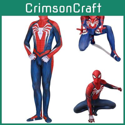 Костюм для косплея Человека-паука от Insomniac для PS4, 3D-принт, взрослый детский костюм Спайди зентай с изысканным исполнением и дышащим материалом лайкра