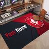 Custom Rug FC Twente Pattern Print Name Text Soft Non‑Slip Floor Carpet for Home Indoor Decoration
