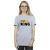 Disney Womens/Ladies The Lion King Daddy Is King Cotton Boyfriend T-Shirt