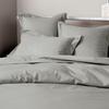 Drap plat percale de coton peigné "Julian" toutes dimensions Coton Pur - Julian Perle - 180 x 290 cm pour lit 1 place