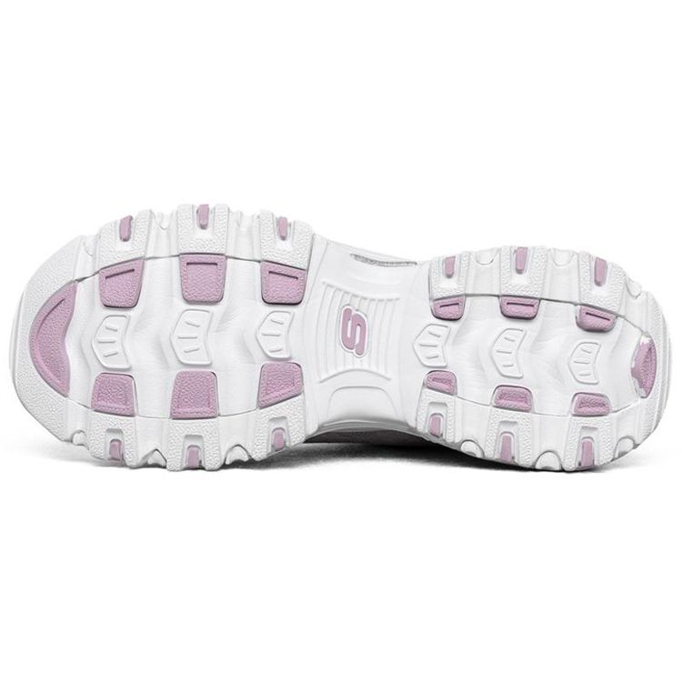 Skechers DLites 1.0 Сетчатые Удобные Амортизирующие Дышащие Низкие Папины Кроссовки Женские Кроссовки Лавандовые 896002-LAV