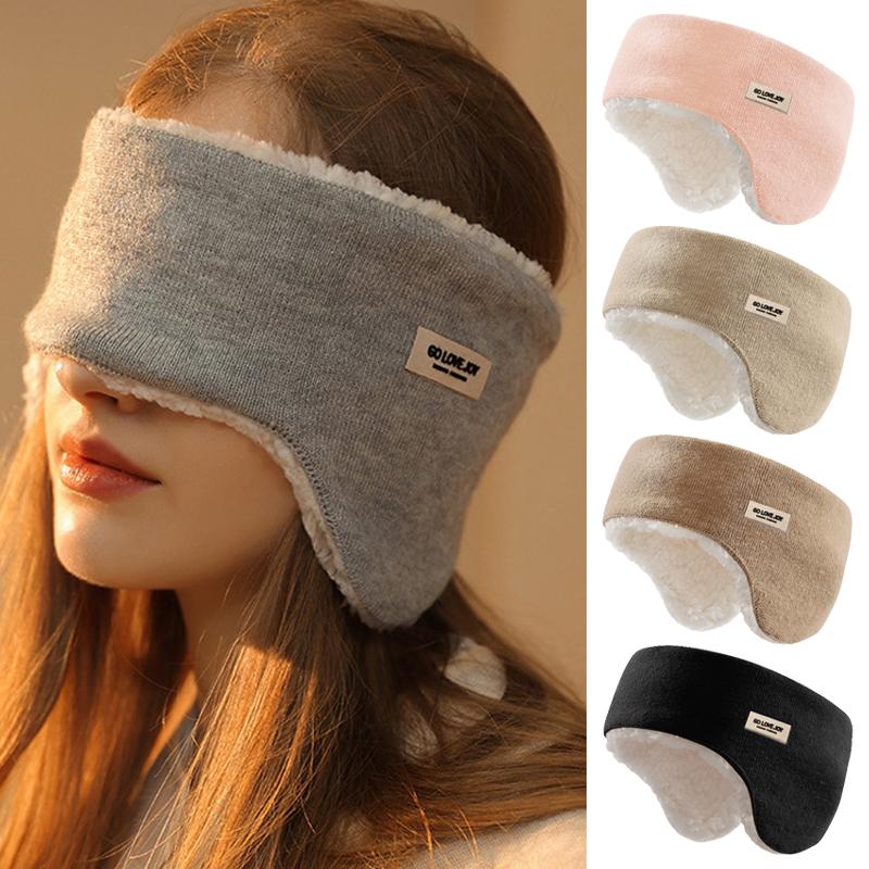 Winter Ear Warmer Earmuffs for Women Outdoor Sports Cycling Warm Fleece Ear Muffs Headband Windproof Ear Cover Elastic Earflap